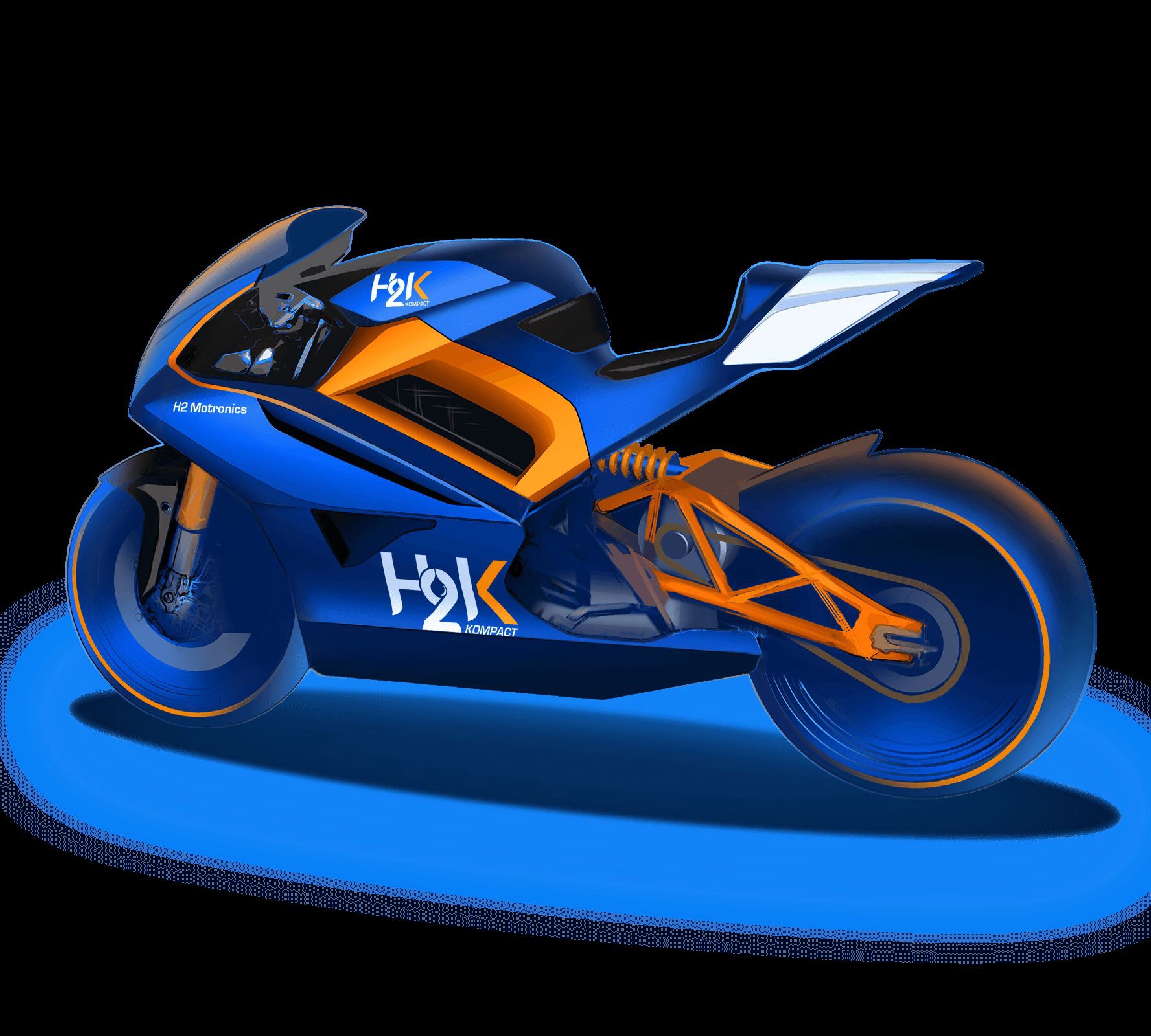 Мотоновости → H2 Motronics - водородный мотоцикл, премьера планируется весной 2022
