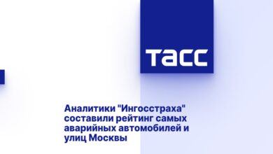 Аналитики "Ингосстраха" составили рейтинг самых аварийных автомобилей и улиц Москвы