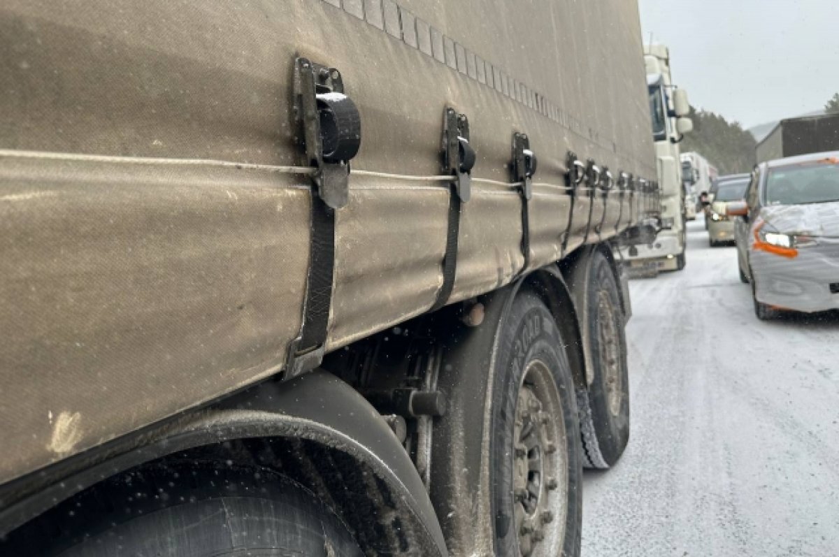 На границе РФ и Грузии из-за непогоды стоят в очереди более двух тысяч фур