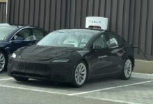 В Испании сфотографировали новую высокопроизводительную Tesla Model 3 Performance без камуфляжа