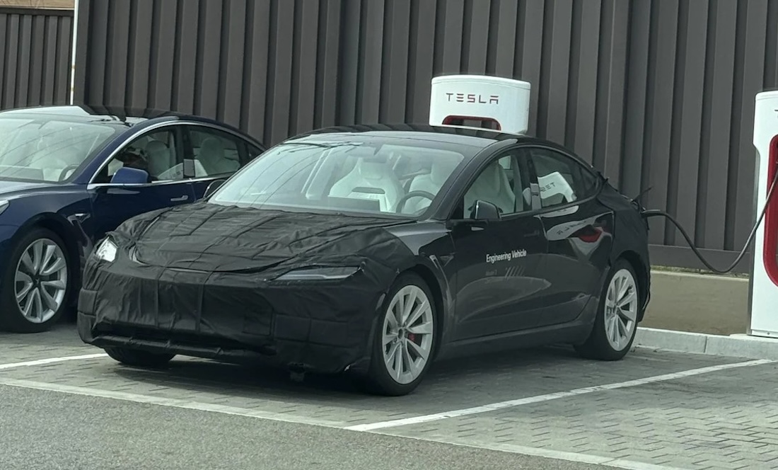 В Испании сфотографировали новую высокопроизводительную Tesla Model 3 Performance без камуфляжа