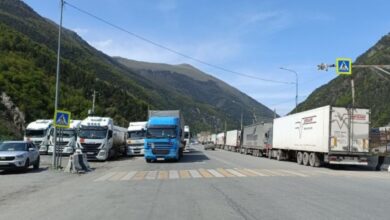 Проезд фур временно ограничили в Осетии на участке дороги Владикавказ-Ларс